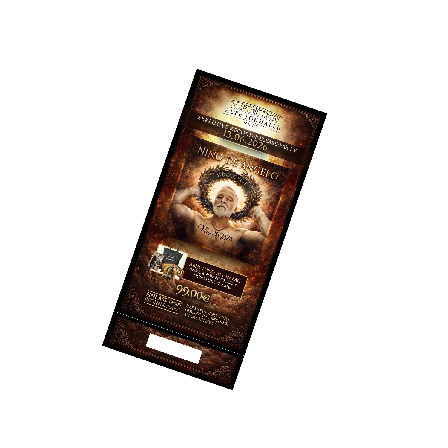 Nino de Angelo – Mainz - 13.06.2026, Ticket Bundle