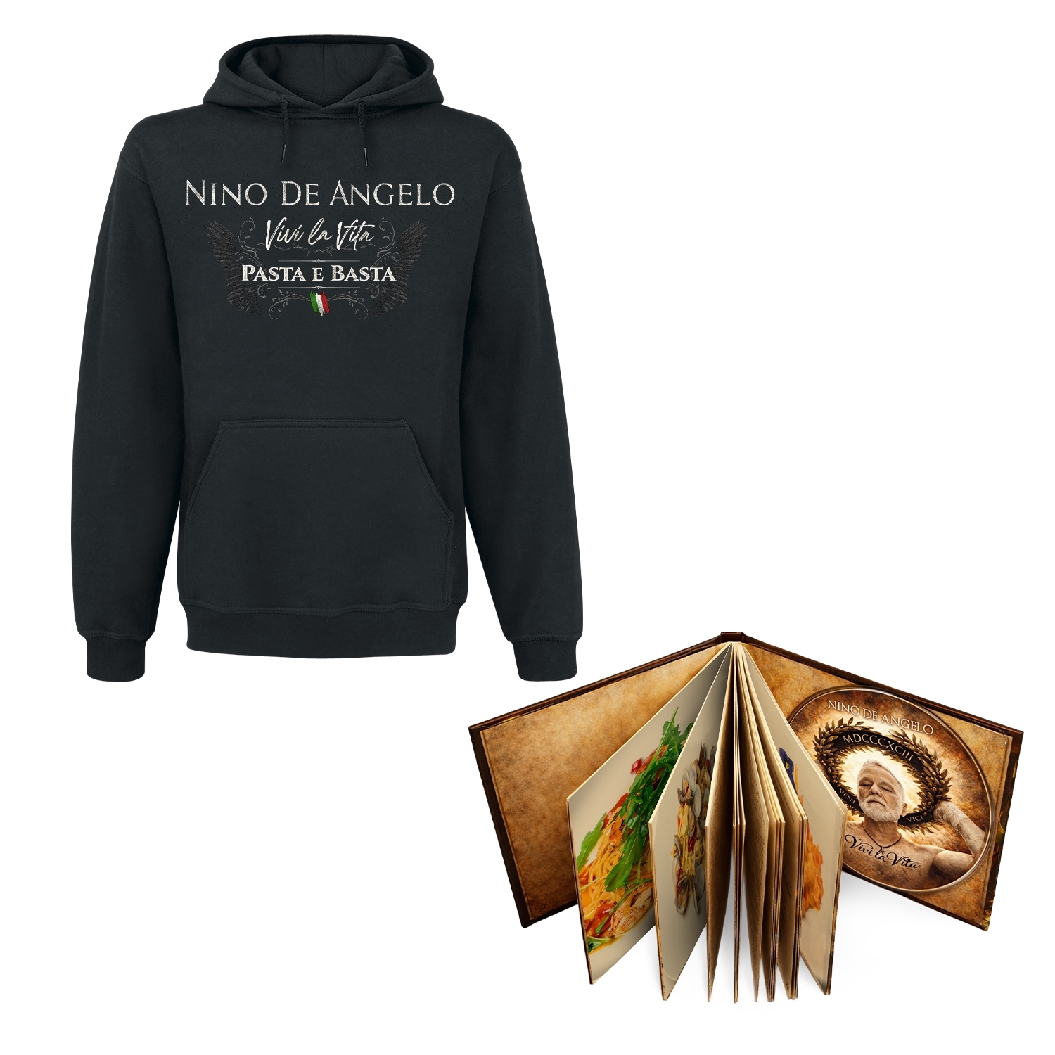 Nino de Angelo – Pasta e Basta, CD+Hoodie Bundle